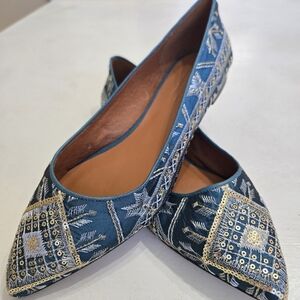 Sundance Amalia Embroidered Slip On Flats